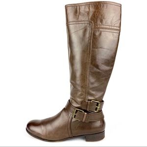 Nine West | Riding Leather Tall Boots ‘Vashiza’